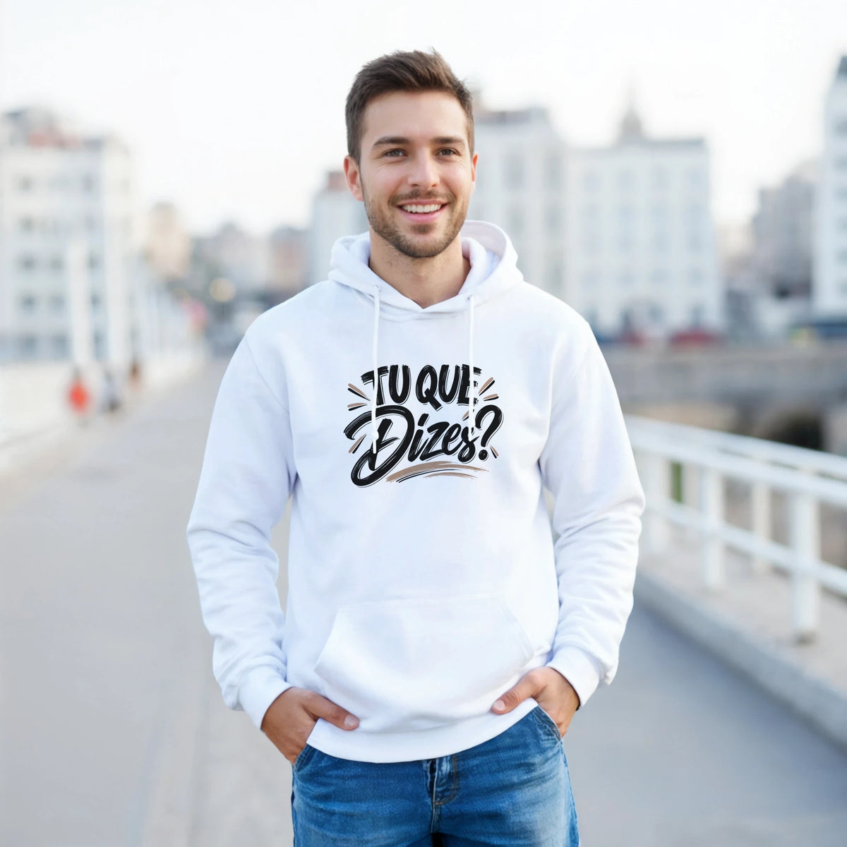 Hoodie unissexo “Tu Que Dizes?”, DN Humor, vista 6