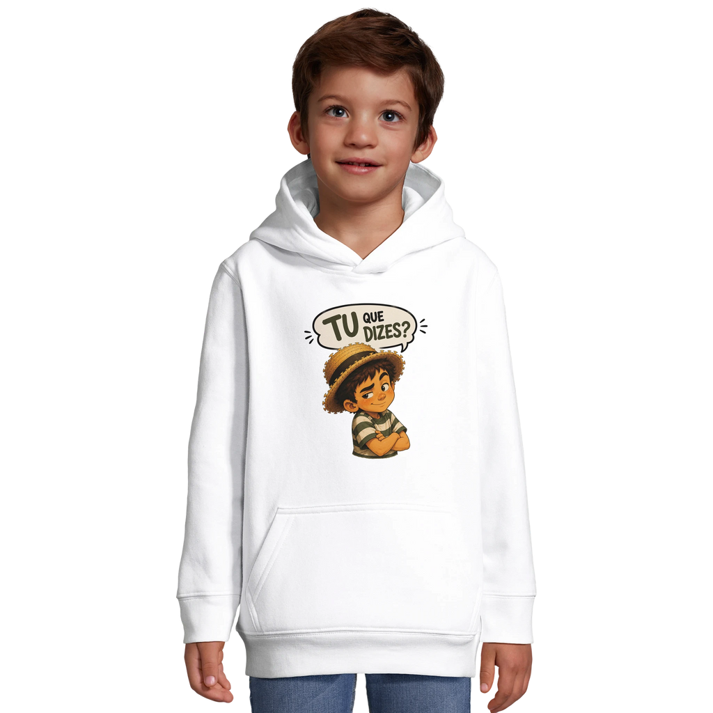 Hoodie infantil “Tu Que Dizes?” com o Reguila, DN Humor, vista 9