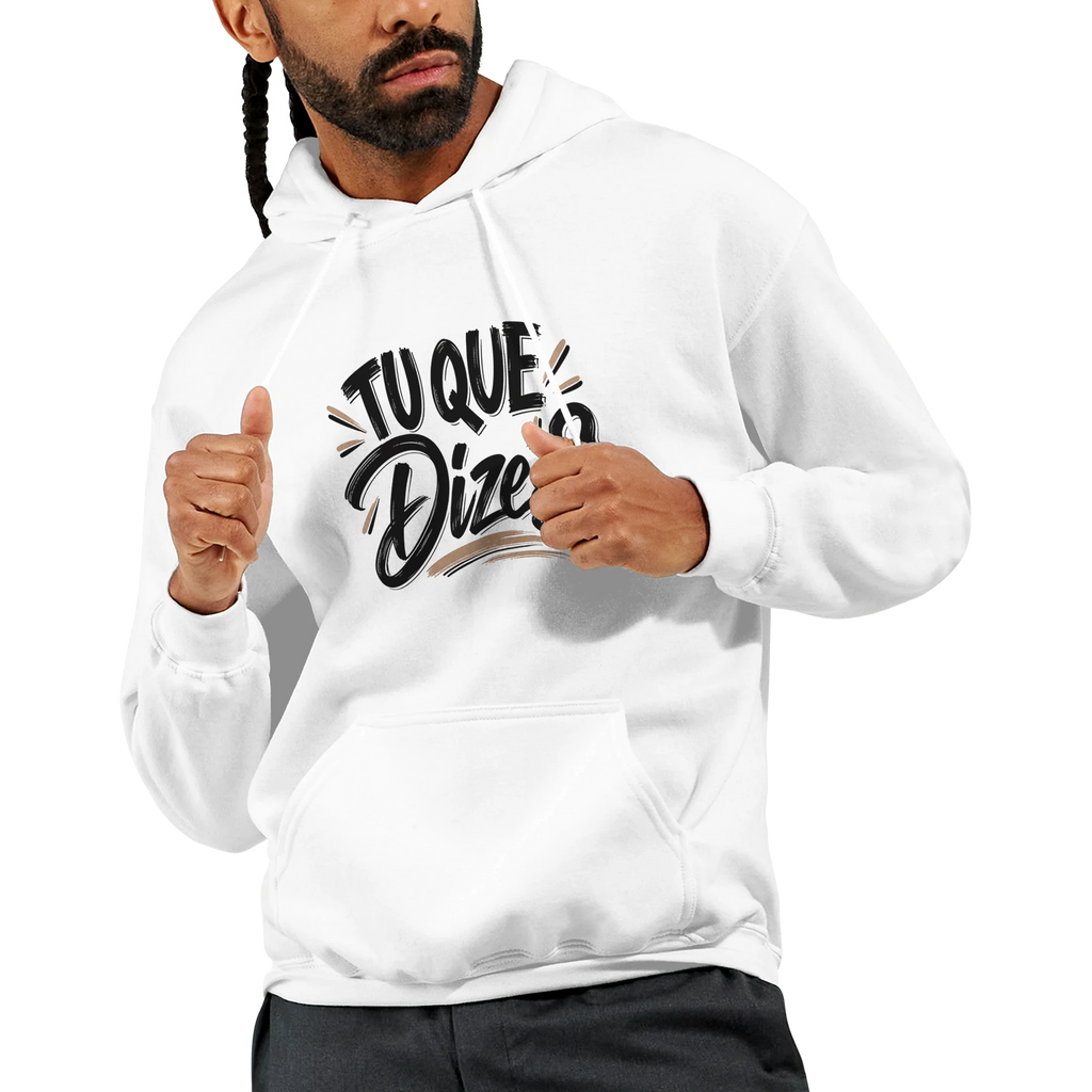 Hoodie unissexo branco “Tu Que Dizes?”, DN Humor, imagem principal