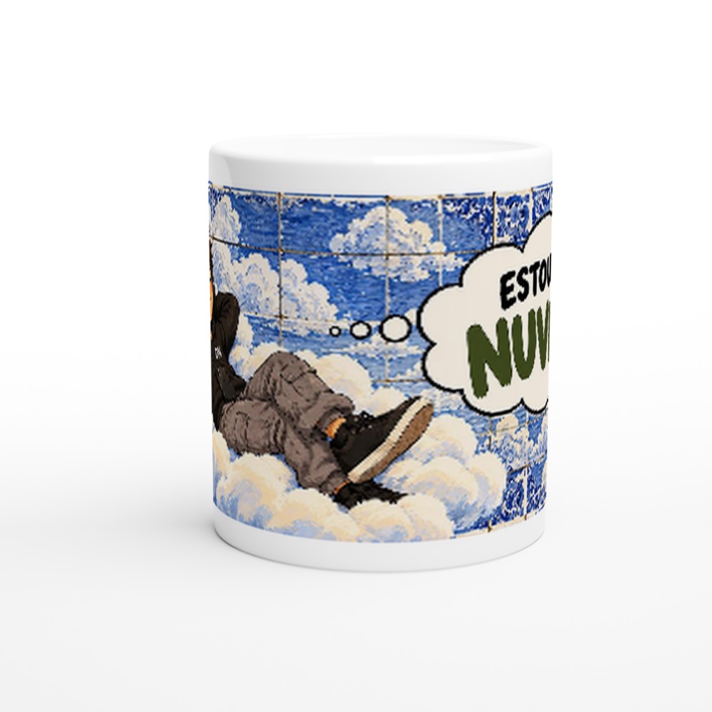 Caneca “Estou nas Nuvens!” com azulejos e o Mais Velho, DN Humor, vista 4