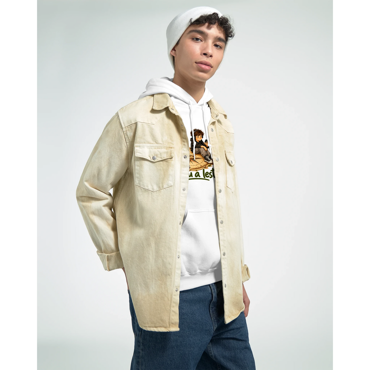 Hoodie unissexo “Estou a Leste”, DN Humor, vista 9